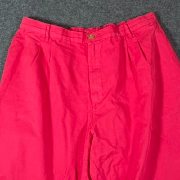 Big Bud Press Womens Raspberry Pink Trousers Sz XL Petite Casual Boho Coastal - Picture 3 of 12